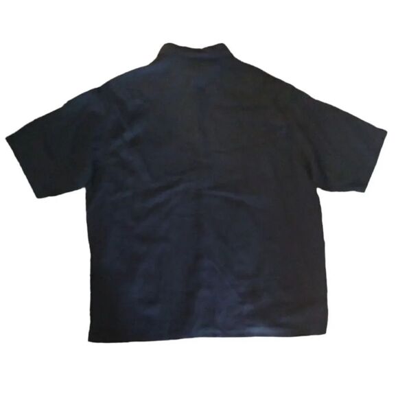 VTG Caribbean Pineapple Black Billiards Silk Blend Button Up Shirt Men's XL - Picture 10 of 15